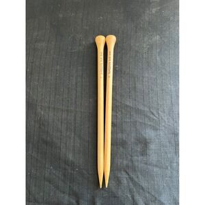 We Are Knitters 15mm Beechwood Straight Knitting Needles 40cm US 19 Natural Wood
